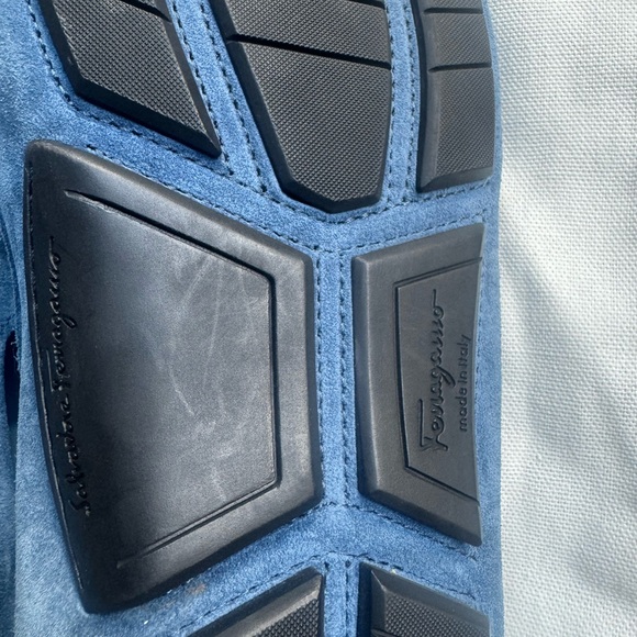 NWOT Salvatore Ferragamo Men's Blue Parigi Loafers - Picture 13 of 14